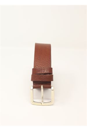 Cintura unisex in pelle martellata marrone Da Costanzo | CINTURAMARTMARRONE